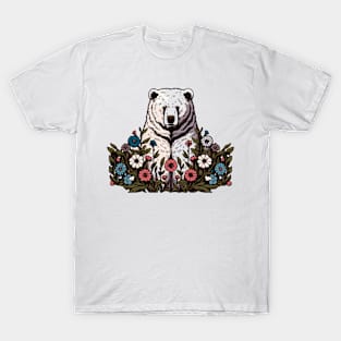 Bear in flowers T-Shirt